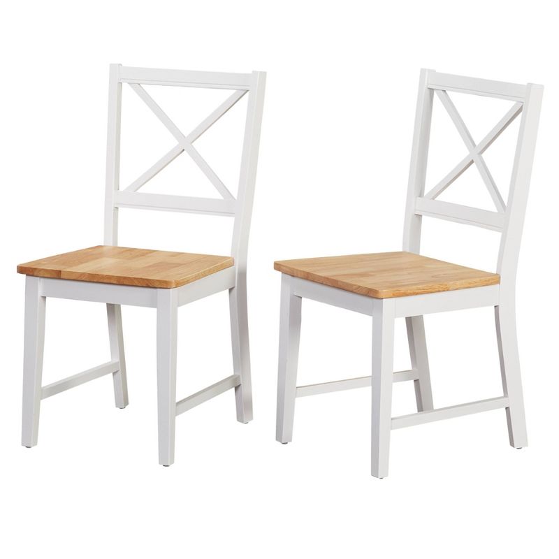 Set of 2 Virginia Crossback Dining Chairs - Buylateral, 1 of 6