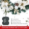 6ft Lighted Christmas Garland, Artificial Pre Lit Xmas Garland Decorations - 4 of 4