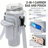 BABYYER Water Bottle Carrier Bag with Phone Pocket for Stanley 40oz Tumbler Neoprene Water Bottle Holder Pouch - 3 of 4
