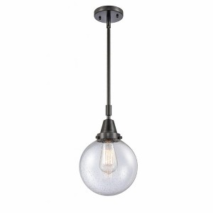 Beacon - 1 Light Stem Hung Mini Pendant In Industrial Style-12.63 Inches Tall and 8 Inches Wide - 1 of 1