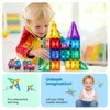 SUGIFT 120 PCS Magnetic Tiles, Diamond Magnetic Blocks Building Set Magnet Tiles STEM Toys 3D Kids Preschool Educational Sensory Toys Gift - 2 of 4