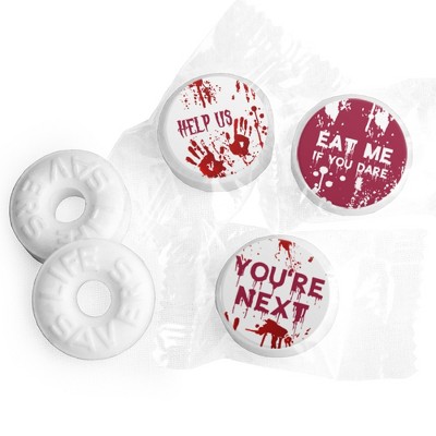 Halloween LifeSavers Mints Party Favors (Approx. 300 mints & 324 Stickers) by Just Candy - Assembly Required - Bloody