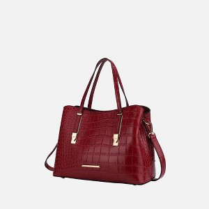 MKF Collection Aurelia Crocodile-Embossed Vegan Leather Women's Tote Stylish Shoulder Handbag by Mia K - 1 of 4