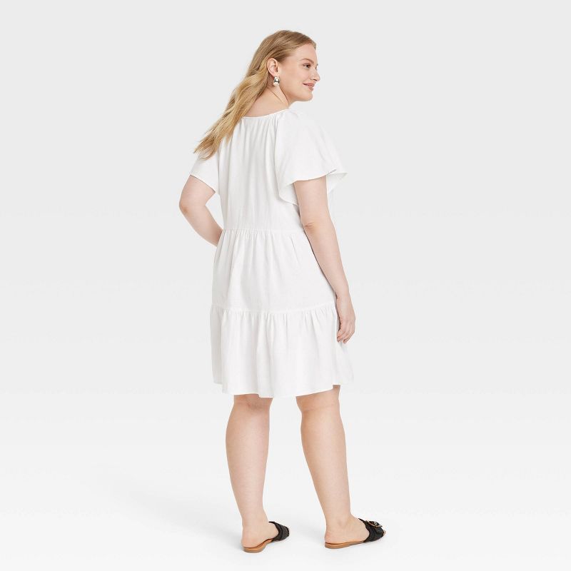 Women's Flutter Short Sleeve Mini Skater Dress - Universal Thread™, 3 of 11