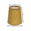 Vynxaria Slant Chandelier Lampshades 3x4 Inches (Set of 6), Oil Finish - 3 of 4
