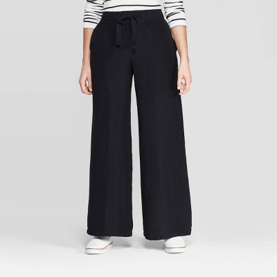Women's Regular Fit High-Rise Wide Leg Linen Pants - A New Day™ Black XL –  Target Inventory Checker – BrickSeek