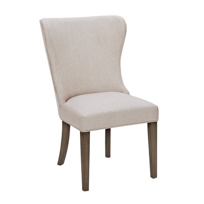 Helena Cream and Gray Upholstered Parsons Dining Chair