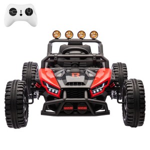 Coucheta 24V Kids Electric UTV Ride On Toy – Remote Control, Dual 130W Motors, 4 Shock Absorbers, LED Lights, Music for 3+ Boys, Girls - 1 of 4
