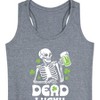 Women's - Instant Message - St. Patrick's Day Irish Skeleton Dead Lucky Graphic Racerback Tank - 2 of 4