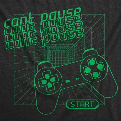 Мужские футболки Crazy Dog T-Shirts, Inc. Mens Funny T Shirts Cant Pause Sarcastic Video Game Graphic Novelty Tee for Men - Crazy Dog Men's T Shirt For Gamers Black M — фото 2