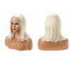 Unique Bargains Women Medium Long Straight Bob Lace Front Wigs with Wig Cap 12" 1PC - 3 of 4
