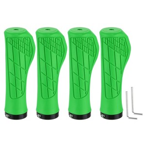Unique Bargains Non-Slip Fit 7/8" Mountain Road MTB Scooter Bike Handlebar Grips 2 Pairs 5.31" - 1 of 4