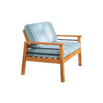 Gloucester Contemporary Wood Patio Sofa Club Chair - Vifah