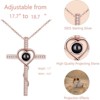 Clotth Personalized Projection Necklace - S925 Silver Love Cross with 100 Languages "I Love You" Message, Anniversary Gift for Couples - 3 of 4