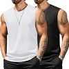 COOFANDY Men's Tank Top Cotton Workout Sleeveless Muscle T Shirts Casual Summer Tank Shirts - 4 of 4