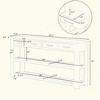 KIGFTSOD Stylish Entryway Console Table with 4 Drawers and 2 Shelves, Suitable for Entryways, Living Rooms - 3 of 4