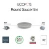 Ecopots Round Recycled Plastic Modern In/Outdoor Planter Flower Pot Saucer - 4 of 4