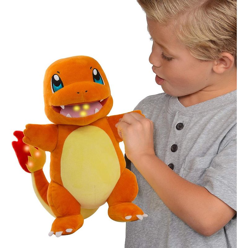Pokemon Flame Action Charmander 10 Inch Interactive Plush with Lights & Sounds - Light Up Tail & Mouth with Multiple Sound Effects, 2 of 8