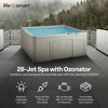 Lifesmart Spas 5 Person Plug and Play Hot Tub, 110 Volt  28 Jet Outdoor Spa with LED, Waterfall, Durable Thermal Cover, and Ozonator, LS350DX, Sand - 2 of 4
