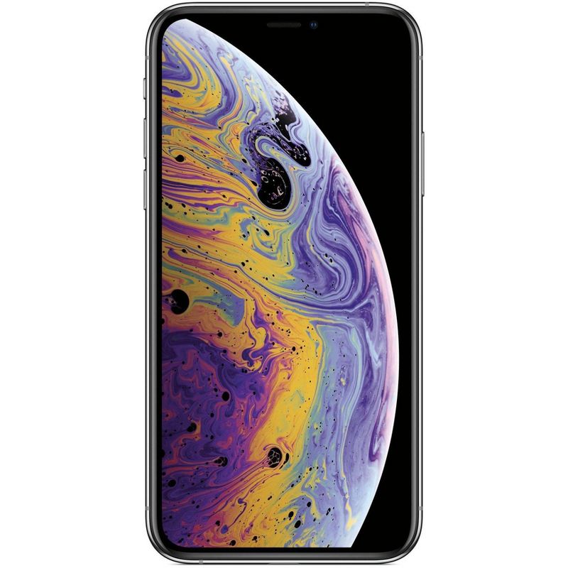 Apple iPhone Unlocked XS Max Pre-Owned (64GB) GSM/CDMA Phone - Silver, 3 of 9