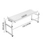 Overbed Table with Wheels, Adjustable Height & Length Rolling Desk for Home Office, Hospital & Bedroom - 4 of 4