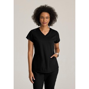Grey's Anatomy by Barco Classic- Women's Evelyn Women's 3-Pocket Double Banded V-Neck Top - 1 of 4