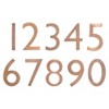 Architectural Mailboxes 5" House Number 1 Antique Copper: Raised Brass Address Plaque, Hand-Polished, Lifetime Warranty - 2 of 3