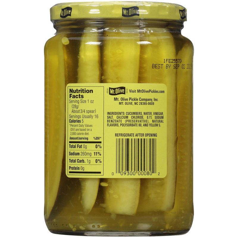 Mt. Olive Kosher Dill Pickle Spears - 24oz, 3 of 5