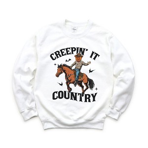 Simply Sage Market Women's Graphic Sweatshirt Creepin' It Country Cowboy - 1 of 4