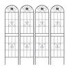 NicBex Metal Garden Trellis for Climbing Plants Lattice Panels for Outside Rustproof Arch Trellis for Garden - 2 of 4