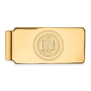 Black Bow Jewelry 10k Yellow Gold California Berkeley Golden Bears NCAA Money Clip - 1 of 3