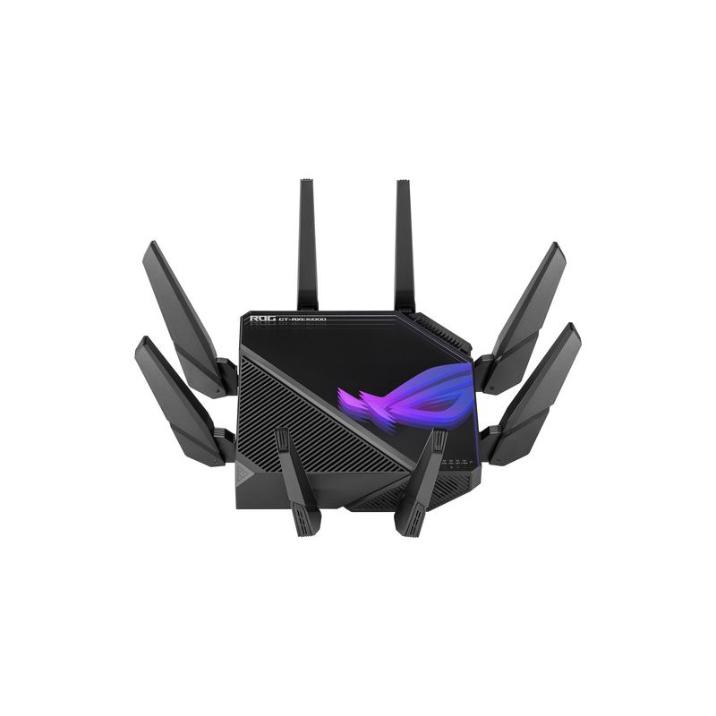 Asus ROG Rapture GT-AXE16000 Wi-Fi 6E IEEE 802.11ax Ethernet Wireless Router - Quad Band - 2.40 GHz ISM Band - 6 GHz UNII Band, 1 of 6