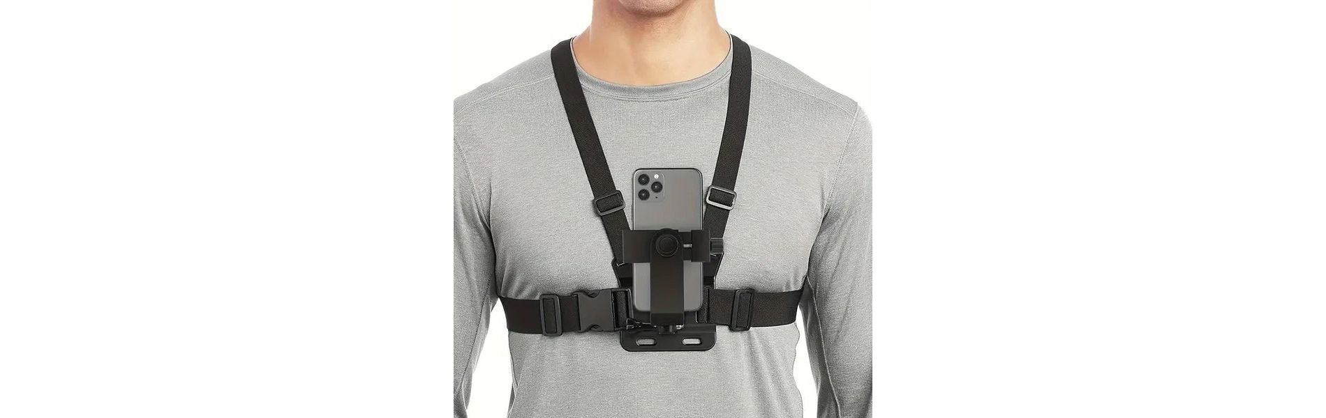 Chest Strap Cell Phone Holder, Adjustable Cell Phone Chest Strap Holder, Outdoor Riding Chest Strap Holder, First View Shooting Accessory