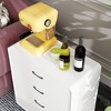 FUFU&GAGA White Rounded - corner Drawer Cabinets: Flexible Combinations, Ample Storage for Home - 3 of 4
