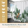 LunaLulinlk Green Shower Curtain with Hooks – Heavy-Duty Mold/Mildew-Resistant - 2 of 4
