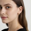 Anna-Kaci Women’s Abstract Wave Hoop Earrings with Sculpted Curved Silhouette and Modern Minimalist Shape for a Sleek Contemporary Accent - Gold - 3 of 4