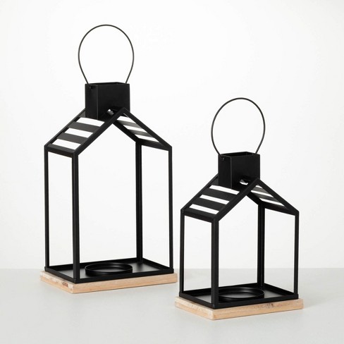 Black best sale modern lantern