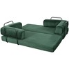 Epoch Vents 115" Corduroy Upholstered L-Shaped Modular Sectional Sofa Bed, Flexible Configuration - 2 of 4