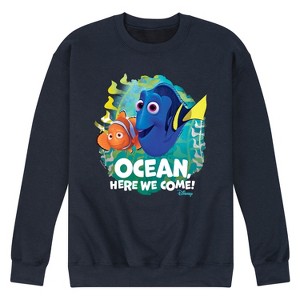 Men's - Disney - Ocean Here We Come Graphic Fleece Sweatshirt - 1 of 4