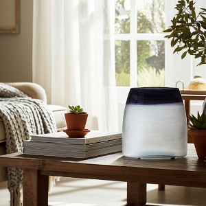 Elegant Ombre Decorative Glass Vase - Handcrafted Modern Home Decor - Perfect for Living Room, Bedroom, Office, or Dining Table - Gradient Finish - 1 of 4