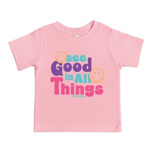 The Juniper Shop SmileyWorld See Good In All Things Toddler Short Sleeve Tee - 1 of 4