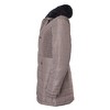 Sportoli Women Long Quilted Plush Lined Outerwear Puffer Jacket Winter Coat with Fur Hood - 3 of 4