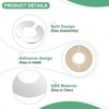 Unique Bargains 304 Stainless Steel Self-Adhesive Round Durable Faucet Escutcheons 4 Pcs - 2 of 4