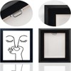 BRINJOY Black and White Bathroom Wall Art - Humorous Canvas Print with Frame, 8x10 Inch Modern Minimalist Bathroom Sign for Guest Bath Decor - 4 of 4