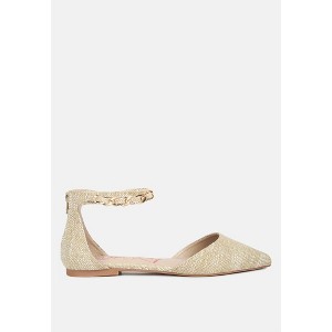 Buqisi Chain Embellished Flat Womens Sandals - 1 of 4