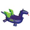 Swimline 89" Water Sports Inflatable Sea Dragon Swimming Pool Ride-On 2-Person Float Toy - Purple/Green - 2 of 3
