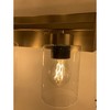 Quorum Lighting Carter 3 - Light Vanity in  Aged Brass - 3 of 4