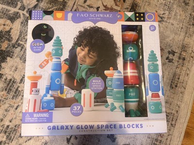 Fao Schwarz Galaxy Glow Space Blocks Construction Set