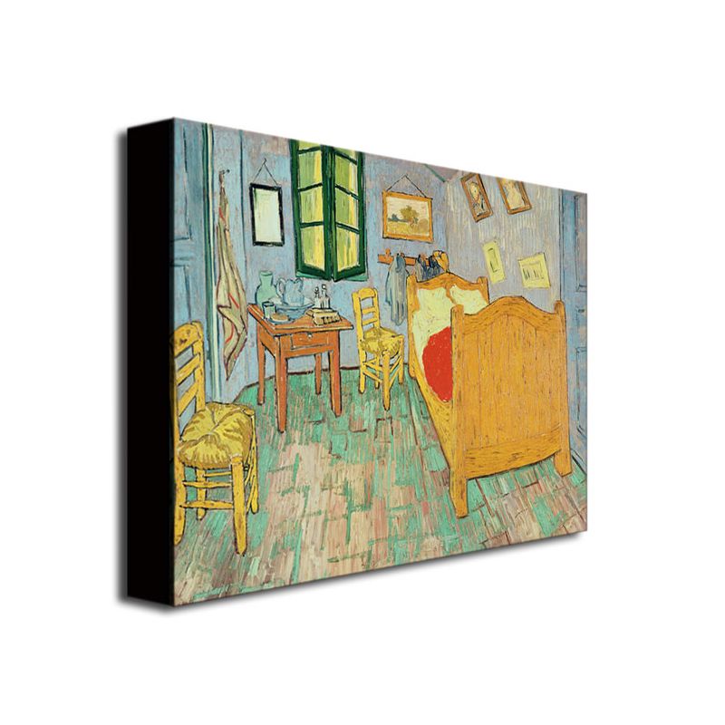 Trademark Fine Art -Vincent Van Gogh 'Van Gogh's Bedroom at Arles' Canvas Art, 2 of 3