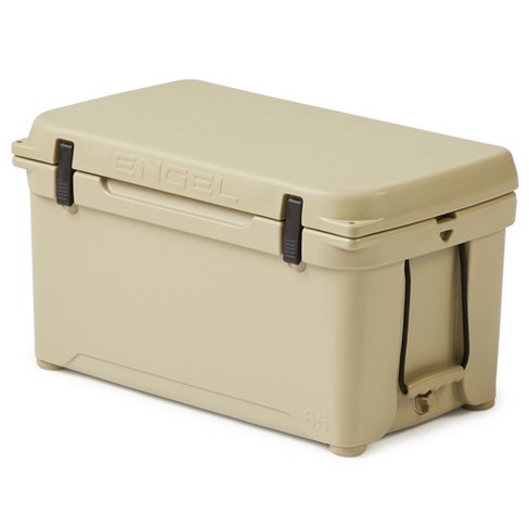 Engel High Performance 58-quart Portable Seamless Rotomolded Airtight 70  Can Hard Cooler And Ice Box For Camping, Sports Events, And Fishing, Tan :  Target